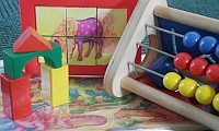Große Spielkiste in jeder Ferienwohnung Große Spielkiste in jeder Ferienwohnung